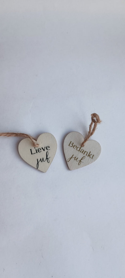 Houten hartjes - Atelier Chaud